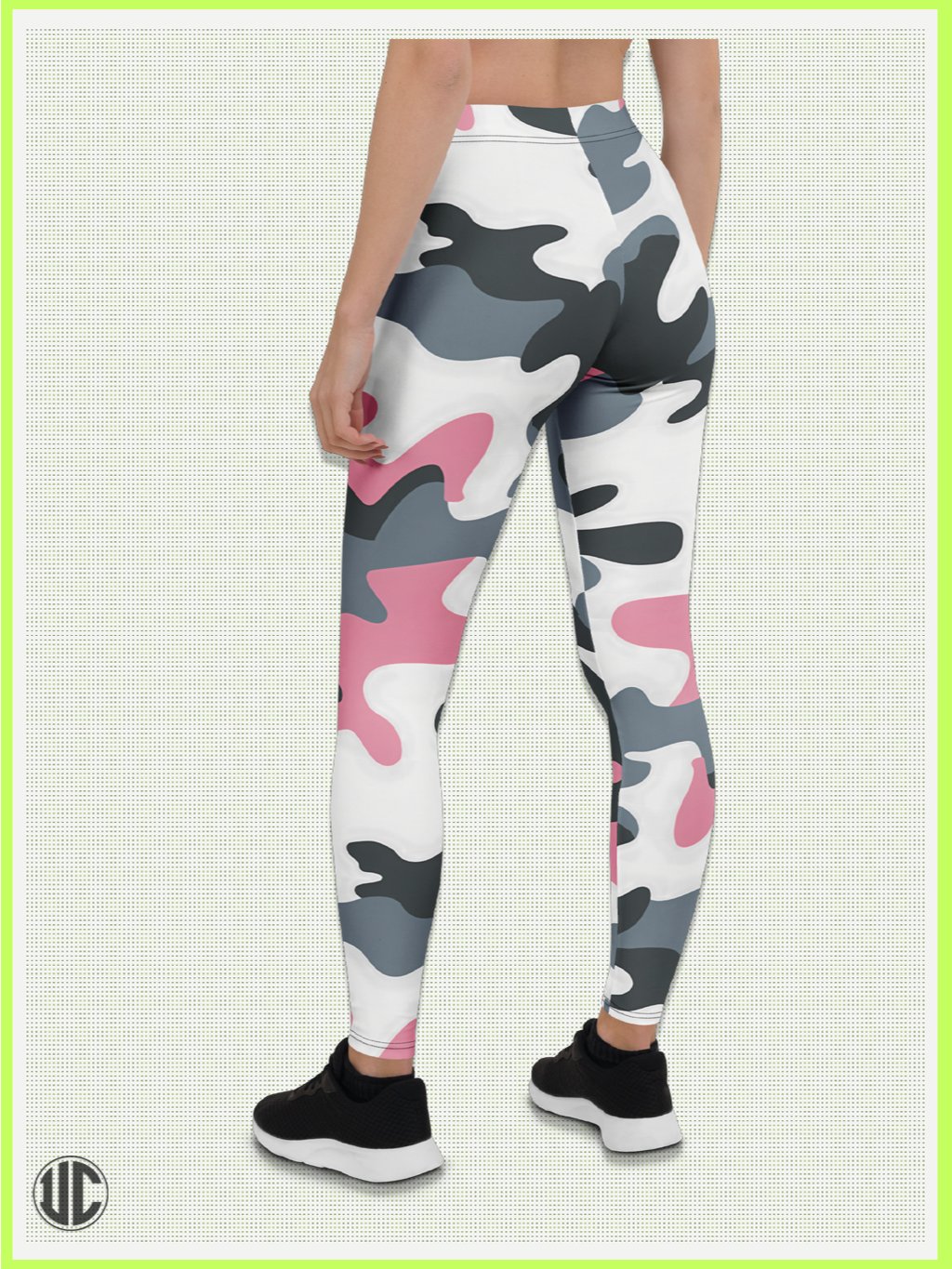 Bubblegum Pink Urban Camo – Women’s Leggings product image (2)