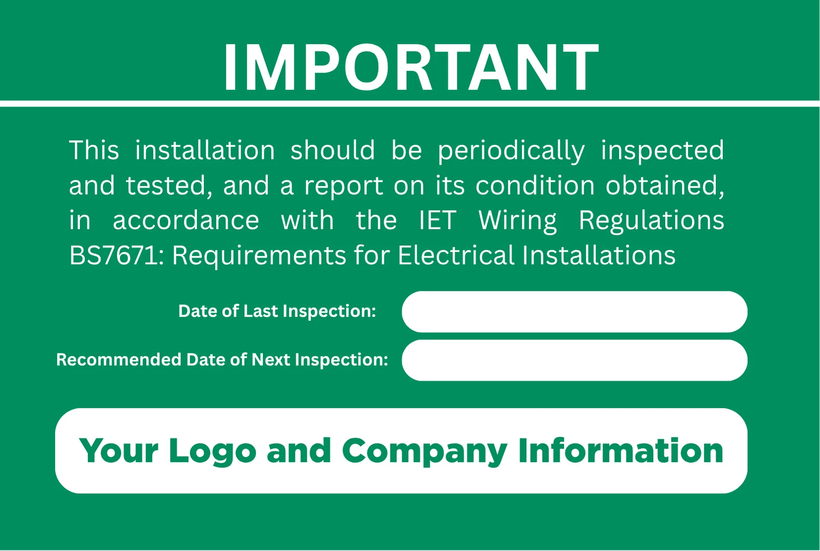 EICR Labels product image (1)