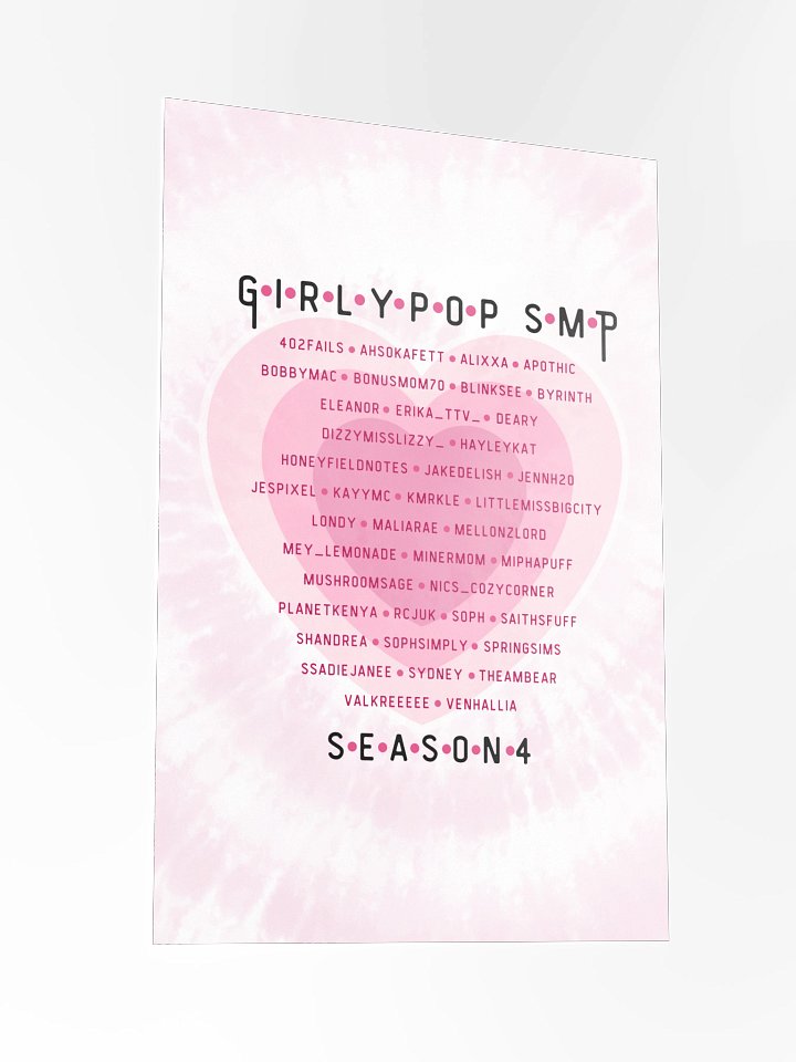 Girlypop SMP Season 4 Poster product image (2)
