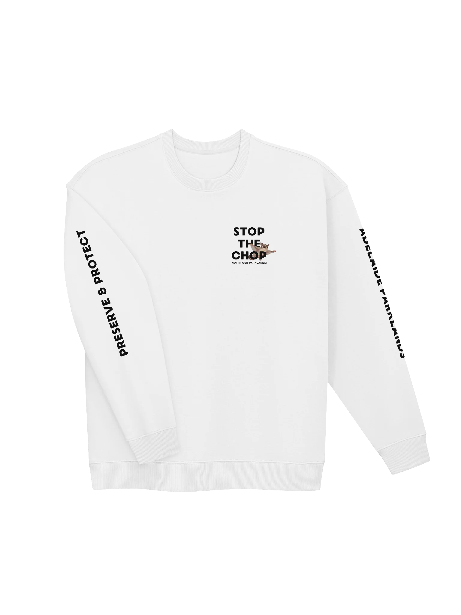 STOP THE CHOP | Sugar Glider | Unisex | Premium Organic Oversized Sweatshirt product image (3)