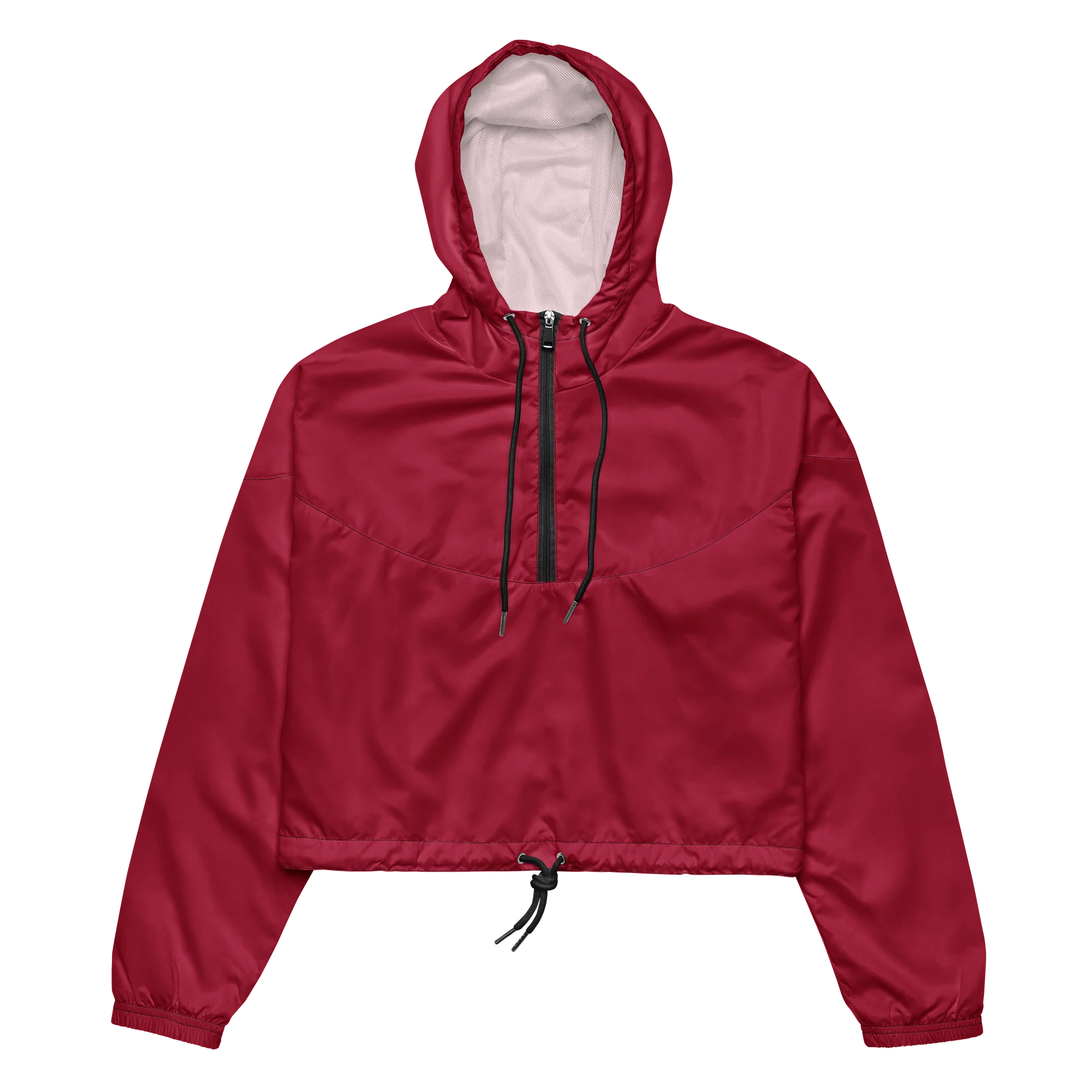 Maroon Minimalist Cropped Windbreaker product image (2)