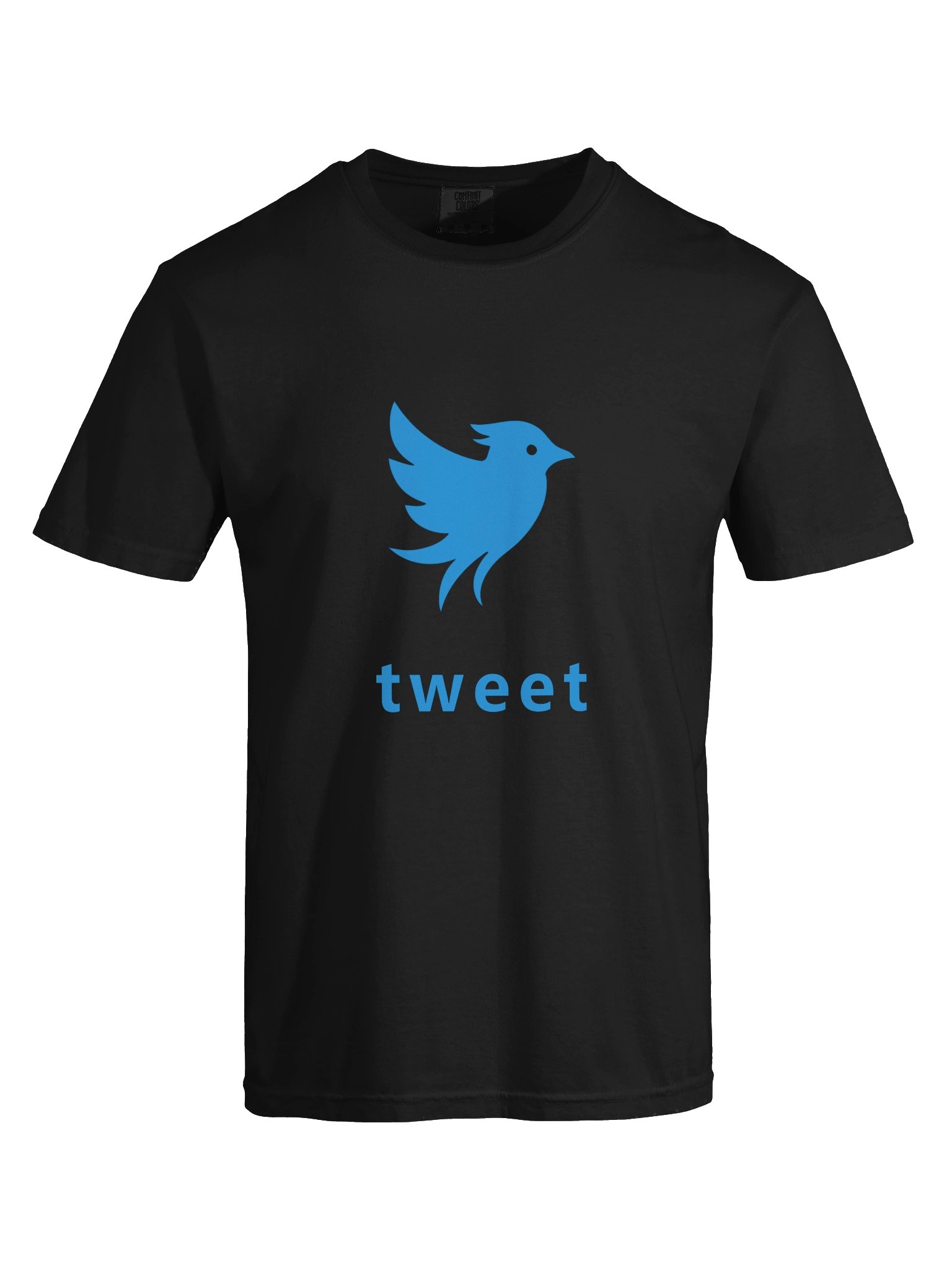 Tweet Logo Bluebird Black T-Shirt product image (9)