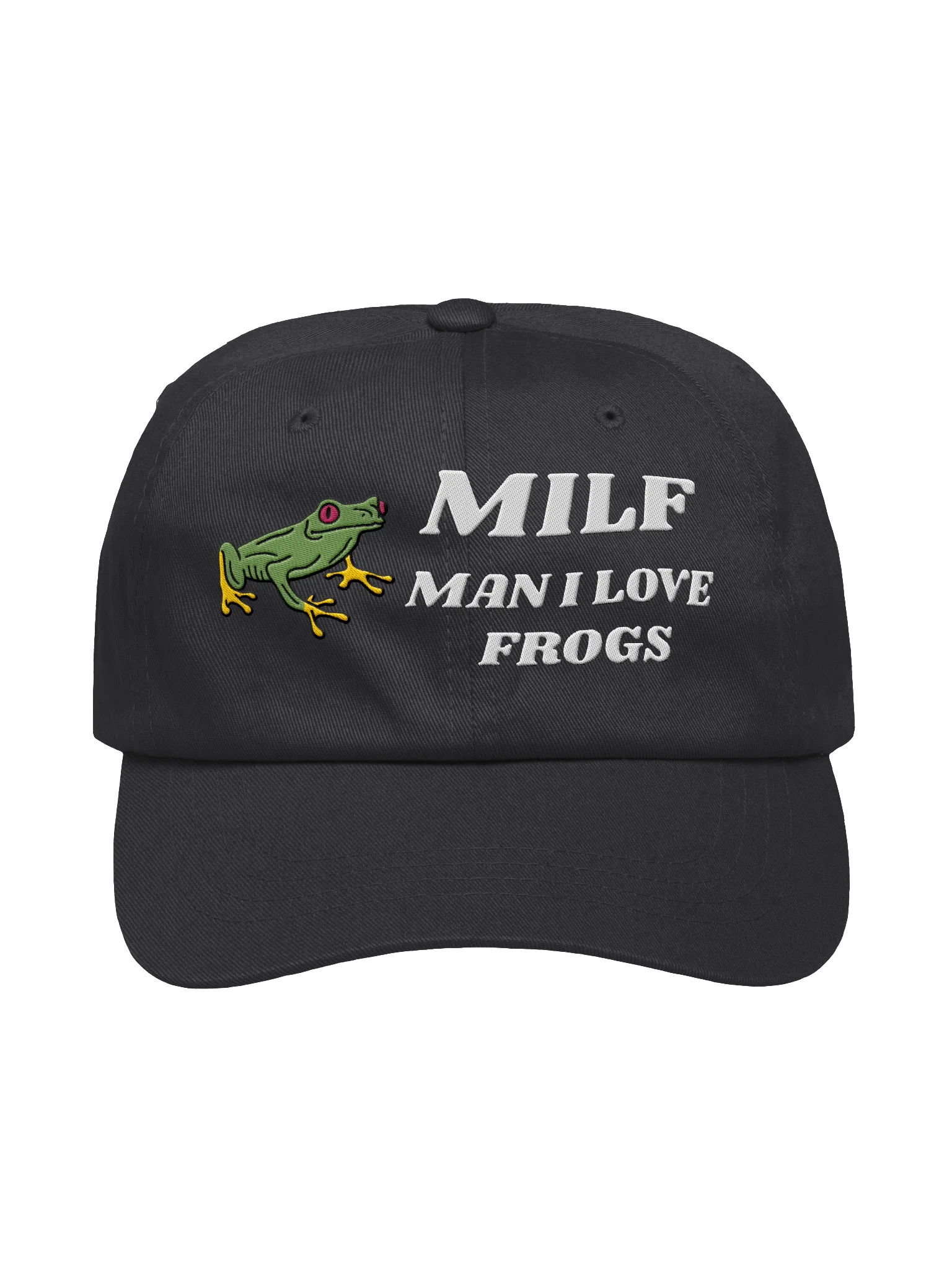 Milf Man I Love Frogs Embroidery Classic Hat product image (5)