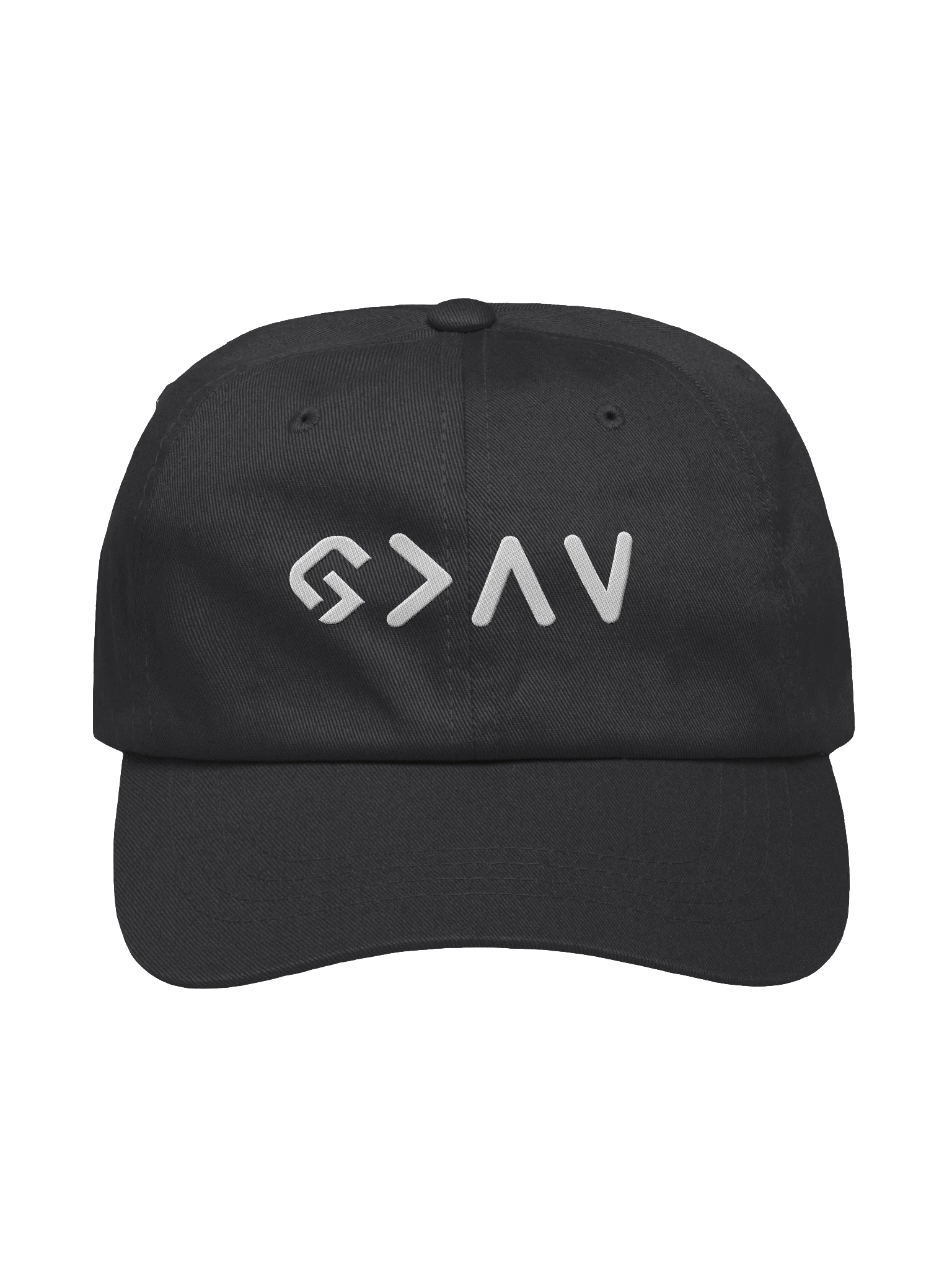 God Is Greater Embroidered Dad Hat – The Faith Habit Edition product image (1)