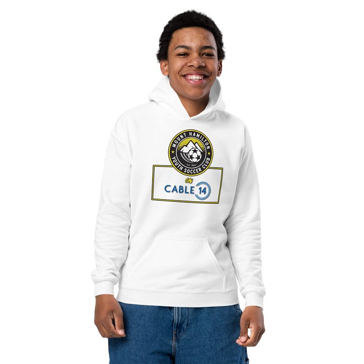 MHYSC on CABLE 14 YOUTH WHITE HOODIE product image (2)