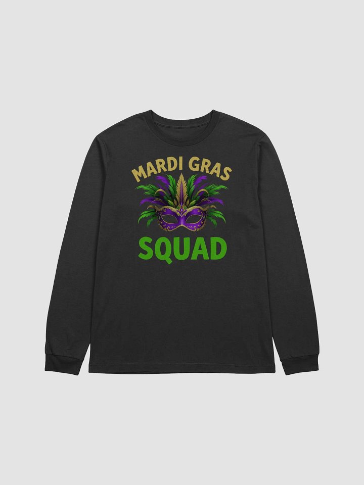 Mardi Gras Squad Mask Long Sleeve Tee product image (1)