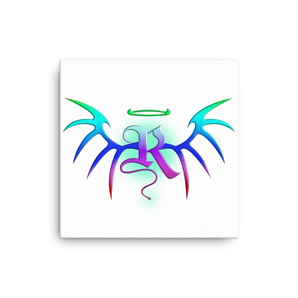 RafaZafar Logo Canvas Print (vaporwave) product image (1)