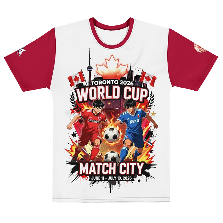 World Cup 2026 Match City Dual-Side Tee 🇨🇦⚽ | Limited Edition Soccer Street Jersey product image (1)