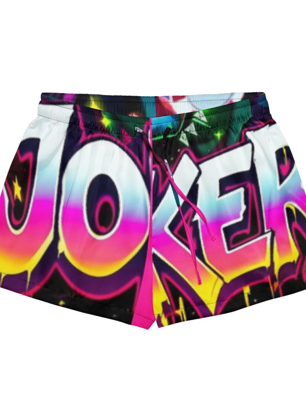 women's Joker Graffiti Lounge Shorts – Neon Street Art product image (1)
