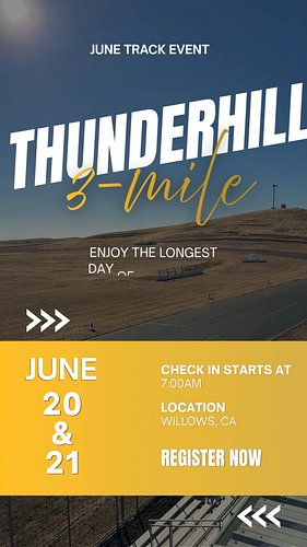 The longest day of the year deserves the longest laps ☀️

Join us June 20–21 for our Summer Solstice event at @thunderhillrac...