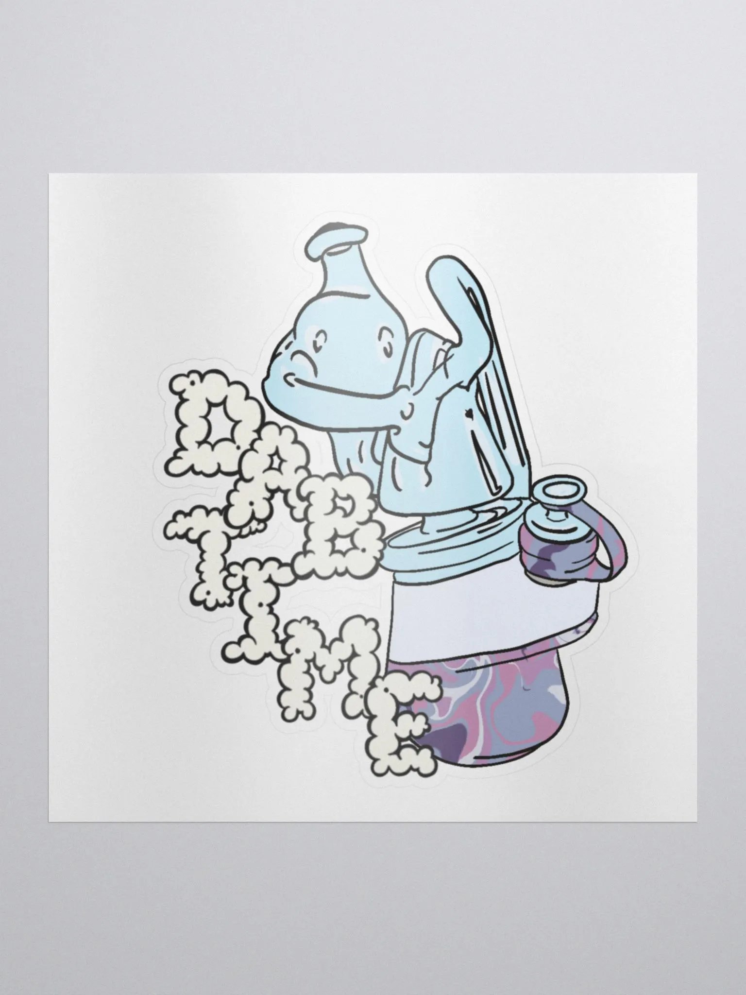 Dab Time Lucid Lightning Puffco Peak Die Cut Sticker product image (4)