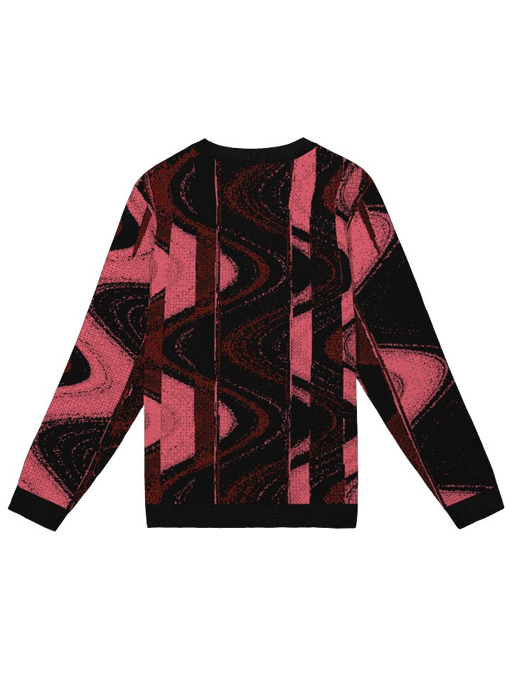 Retro-Futuristic – Coral & Teal | Knitted Crewneck product image (7)