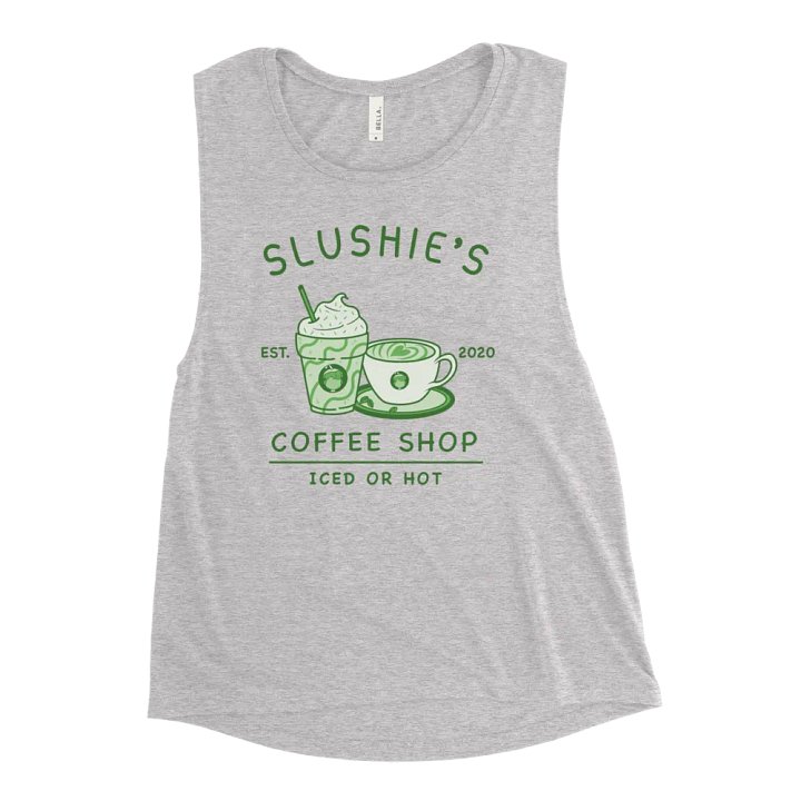 Slushie's Coffee Shop (Green) | Women's Muscle Tank product image (1)