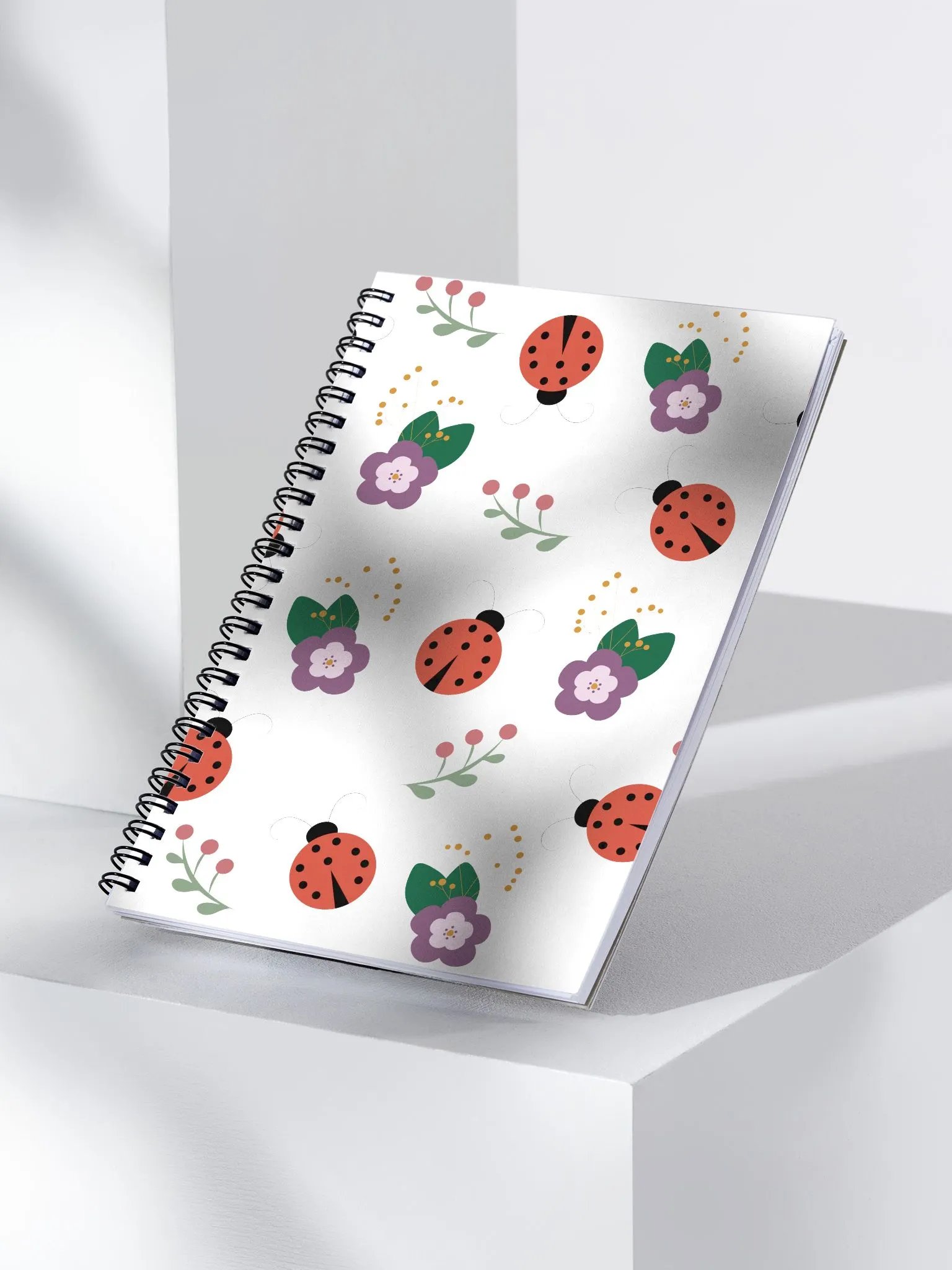 Ladybug Garden Spiral Notebook product image (3)