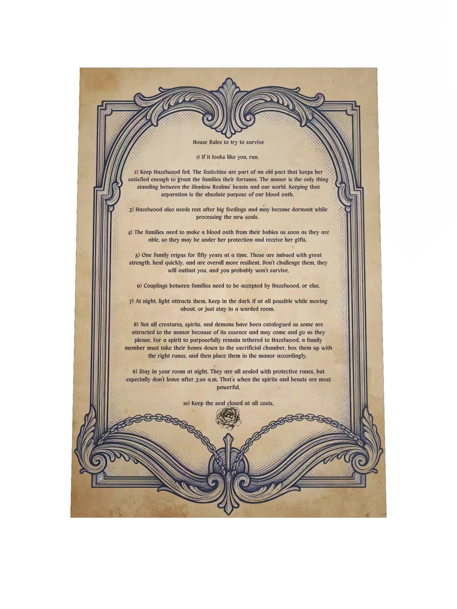 House Rules to try to survive product image (1)