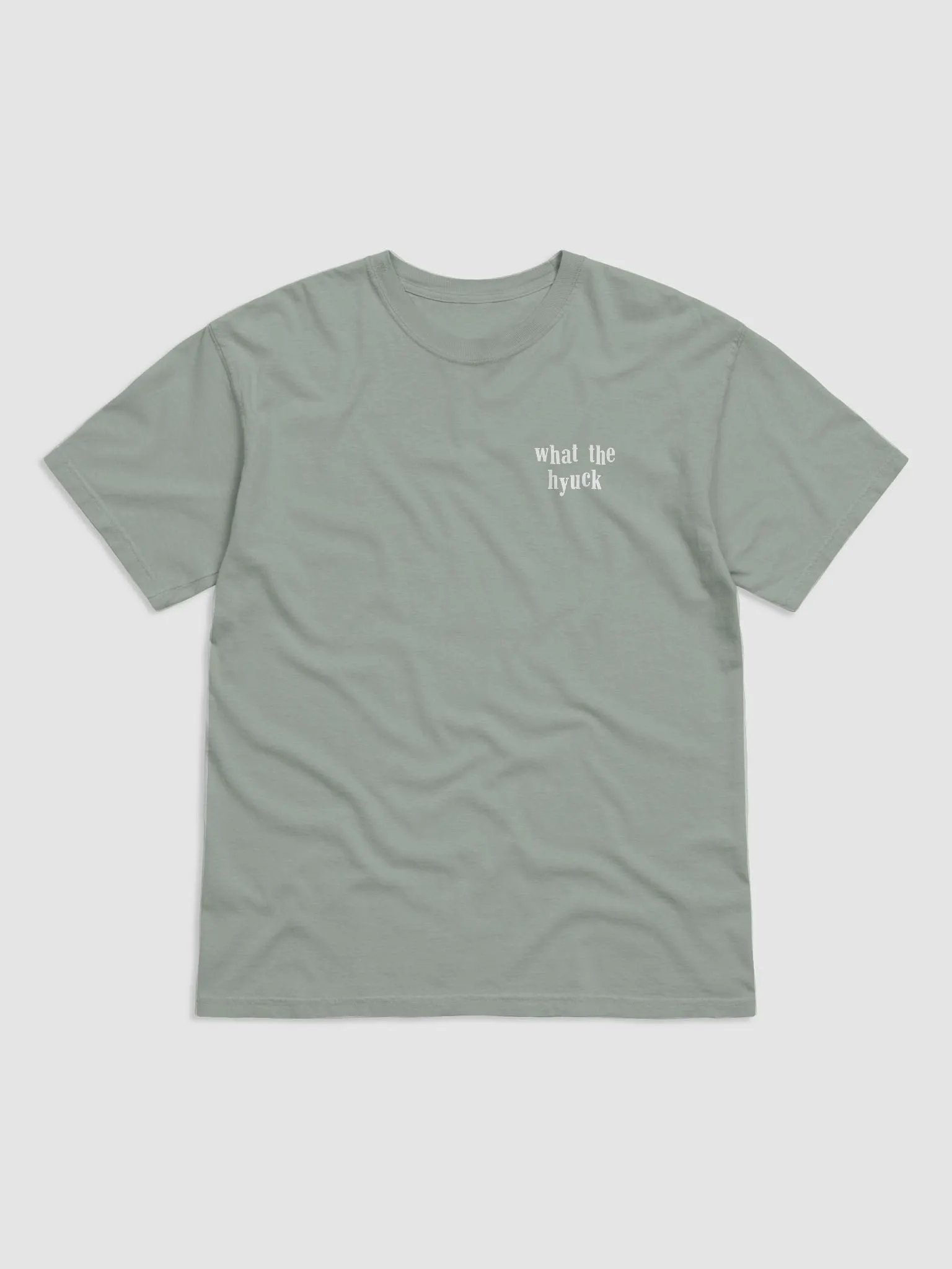 what the hyuck printed shirt product image (1)