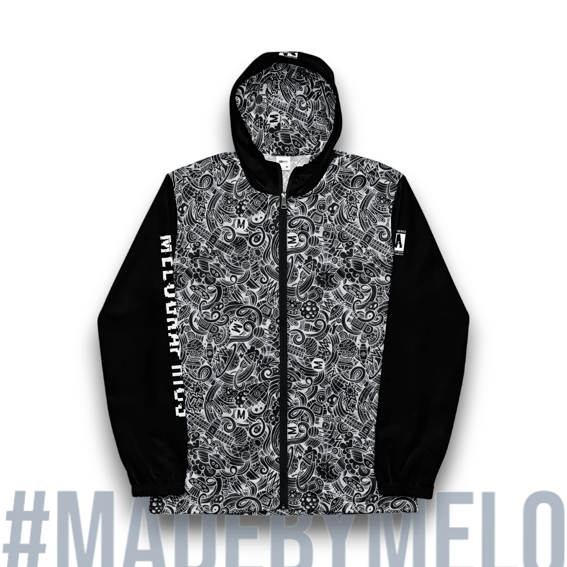 Dark Space Scribble - Ultimate Windbreaker Jacket | #MadeByMELO product image (4)