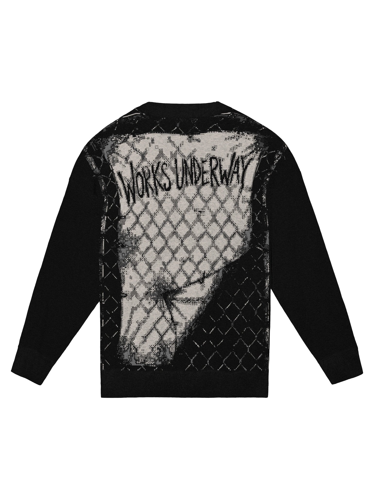 Works Underway | Jacquard Knit Crewneck | Industrial Streetwear product image (3)