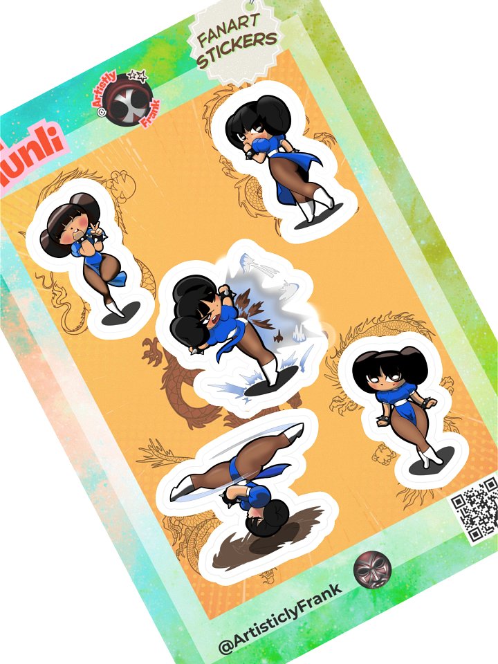 Chibi Chun-Li Sticker Pack product image (1)