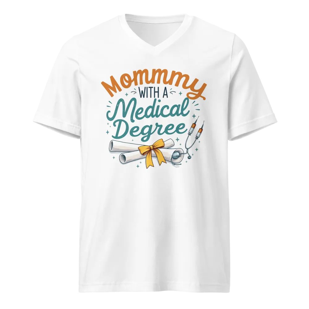 Mommy with a Medical Degree V-Neck Tee product image (5)