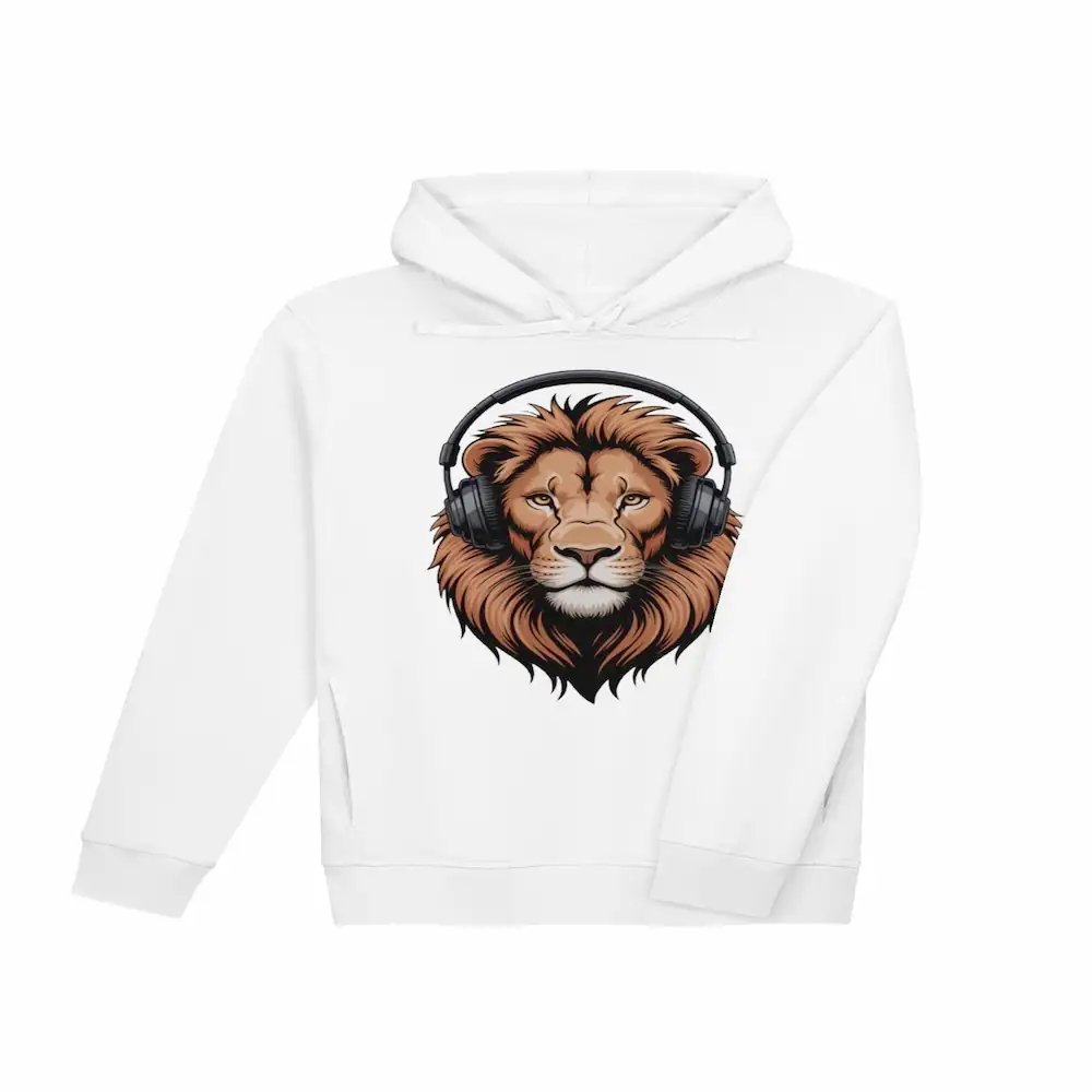 Majestic Neon Lion | Organic Premium Hoodie product image (8)