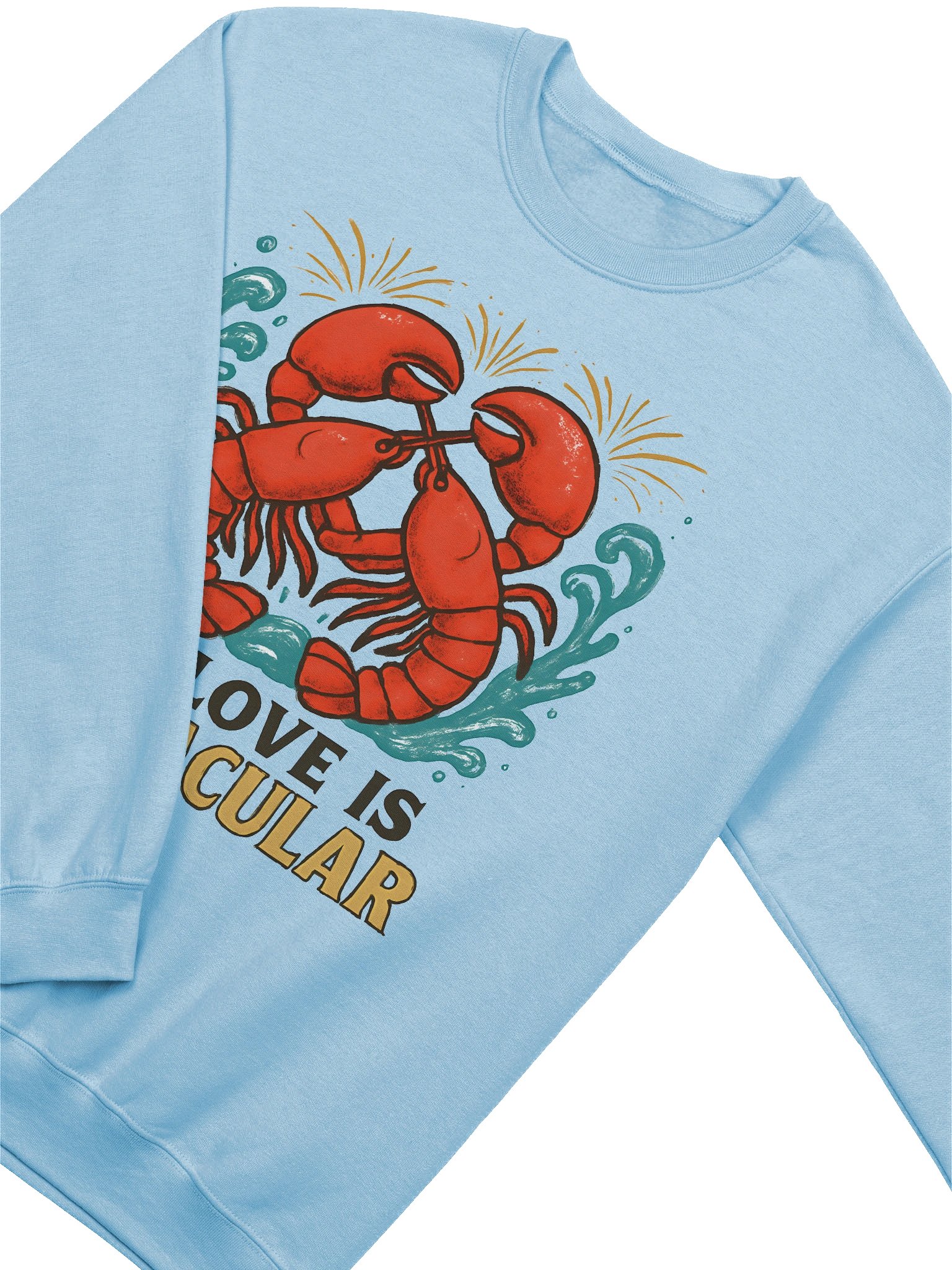 Our Love is Lobstacular Sweatshirt | Romantic Lobster Couple Pullover product image (4)