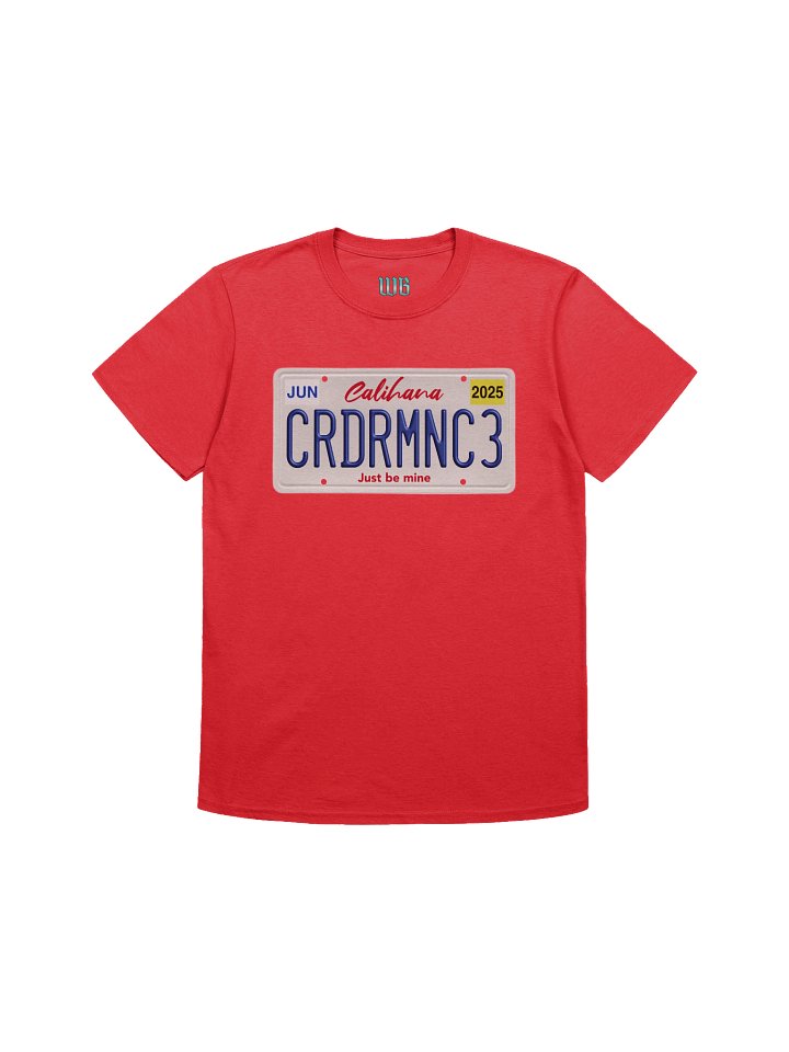 Cardiac Romance Licence Plate T-Shirt product image (1)