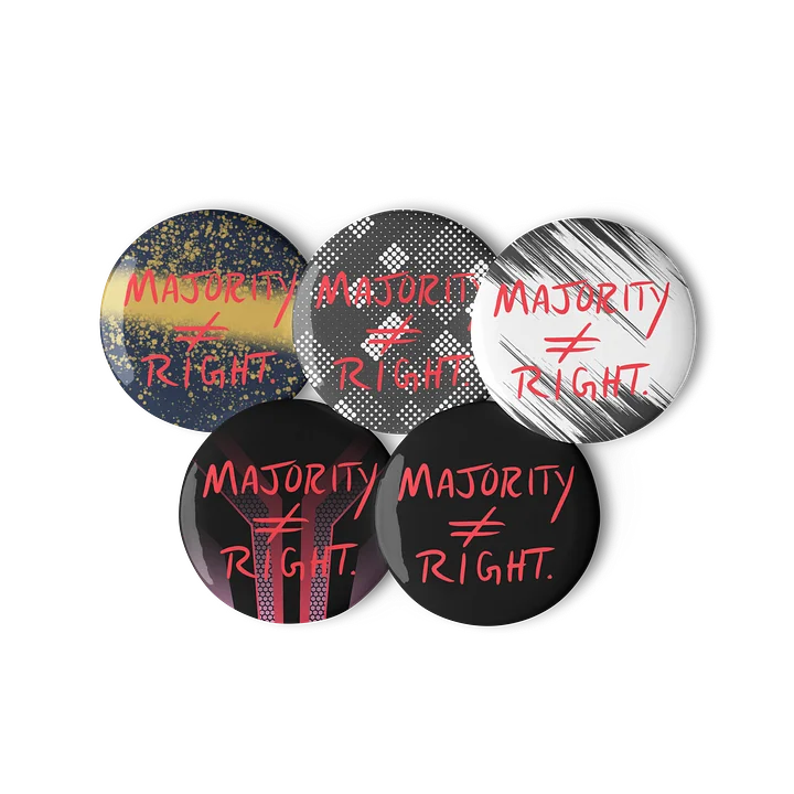 Majority≠Right button product image (2)