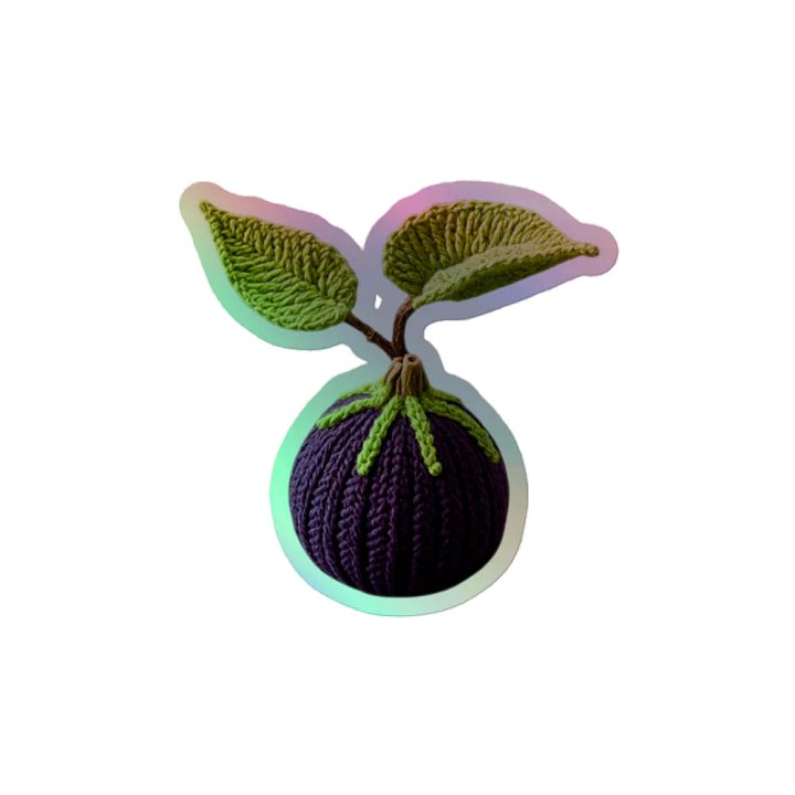 CozyAvocado Kiss-Cut Holographic Sticker Sheet Fig #1 product image (2)