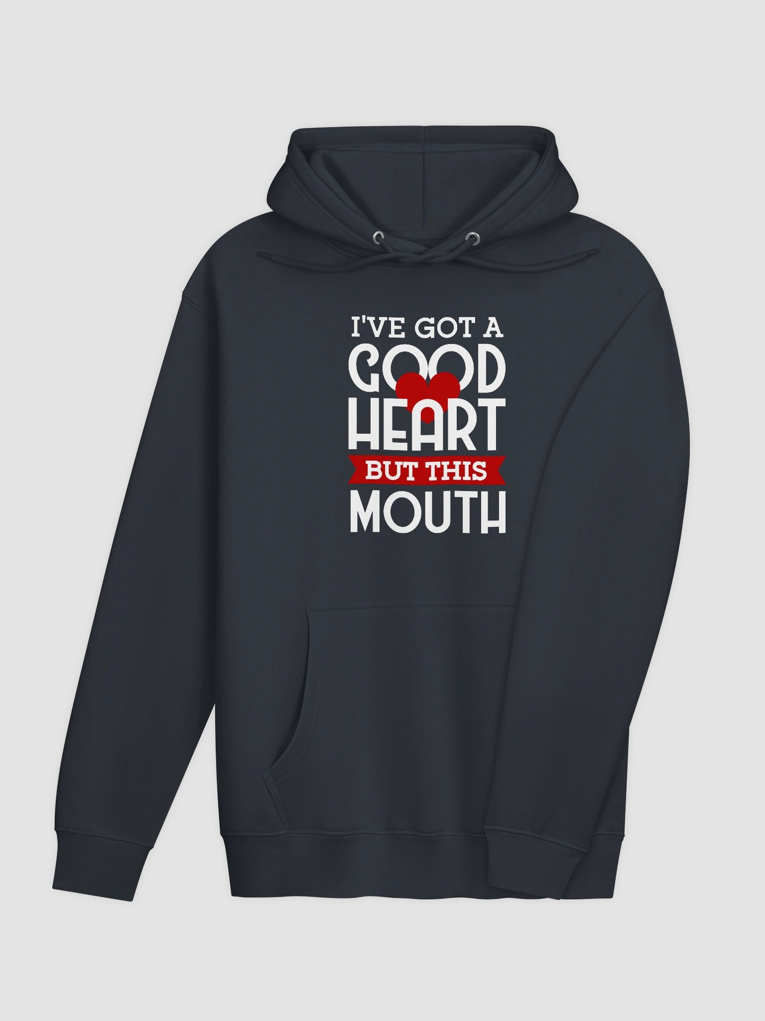 "Good Heart, Sassy Mouth Hoodie – Stay Cozy with Attitude!" product image (10)