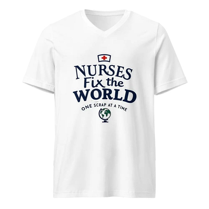 NURSES Fix the WORLD V-Neck T-Shirt product image (1)