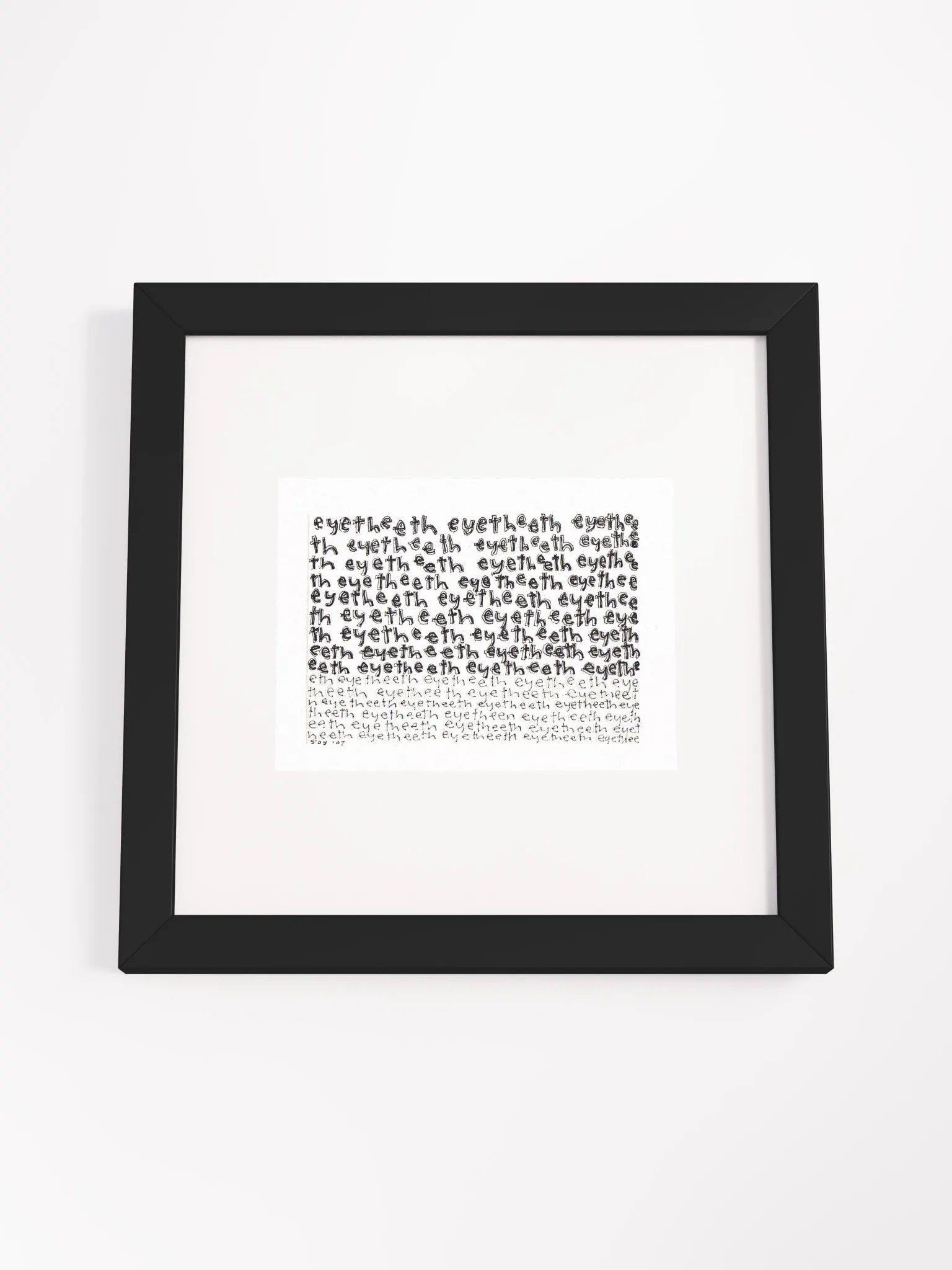 eyetheeth Panel Card Print Framed product image (1)