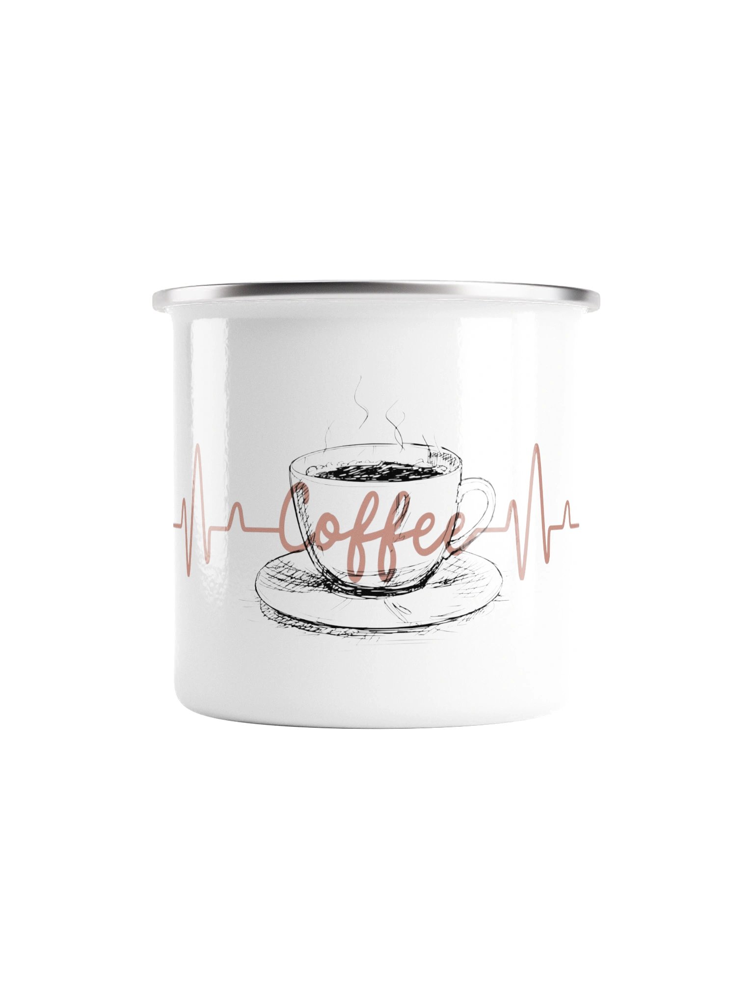 Coffee EKG Camp Mug product image (4)