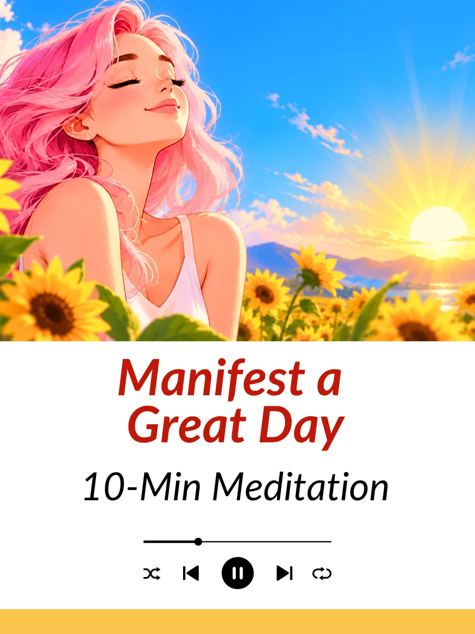 Manifest a Great Day | 10-Minute Morning Meditation | MP3 Download product image (1)