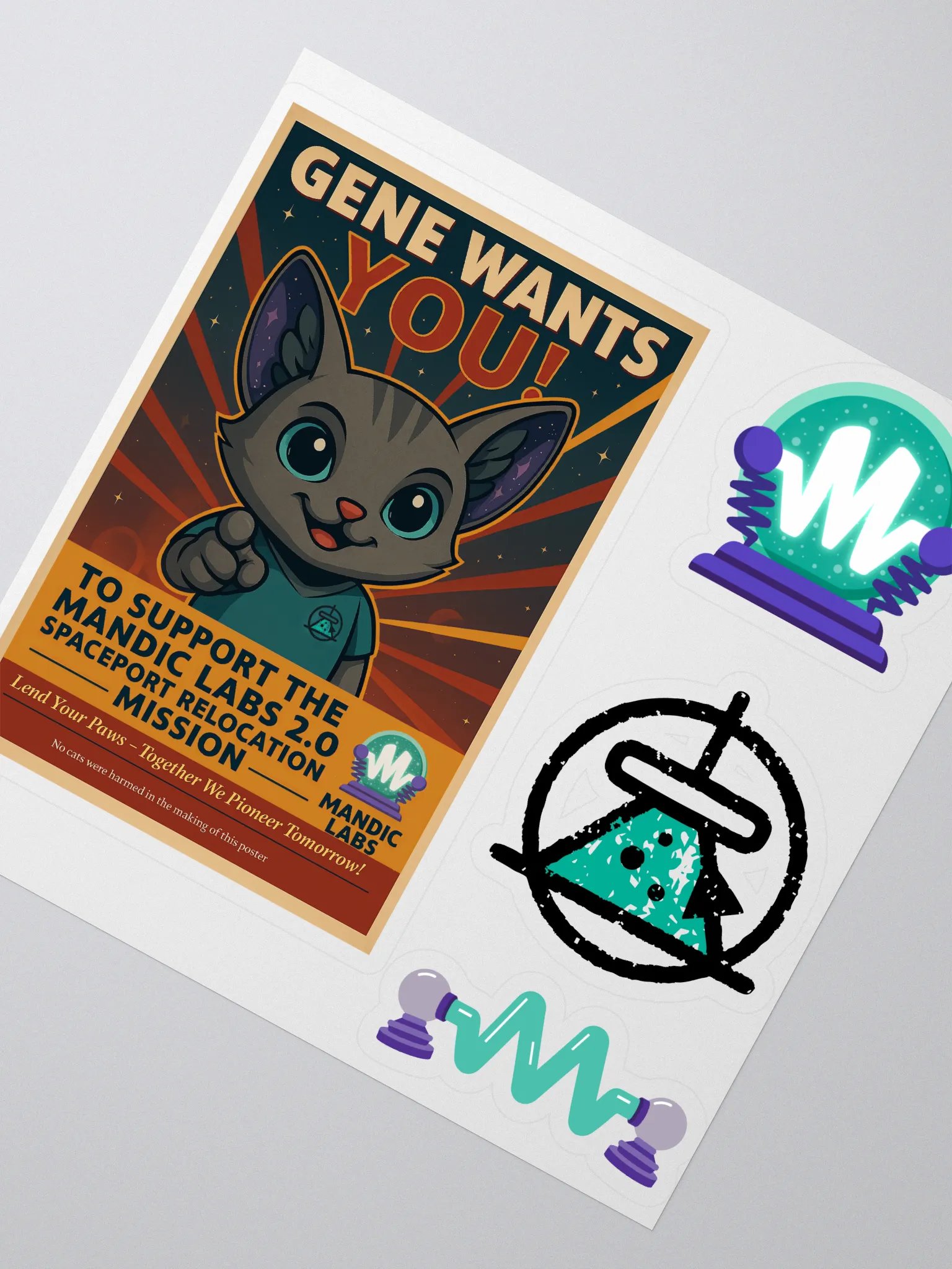 Gene Wants You! Sticker Sheet product image (2)