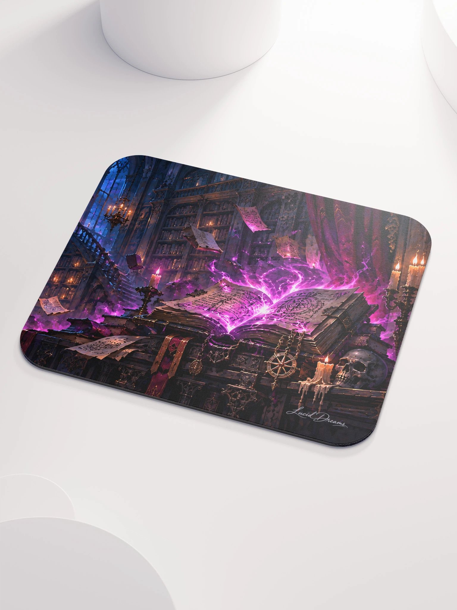 The Library Beyond Midnight Dark Academia Mouse Pad product image (3)