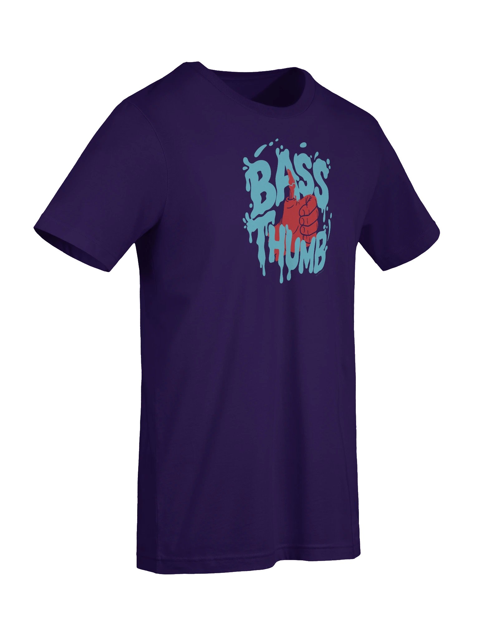 Bass Thumb Fishing Tee - Red/Teal product image (2)