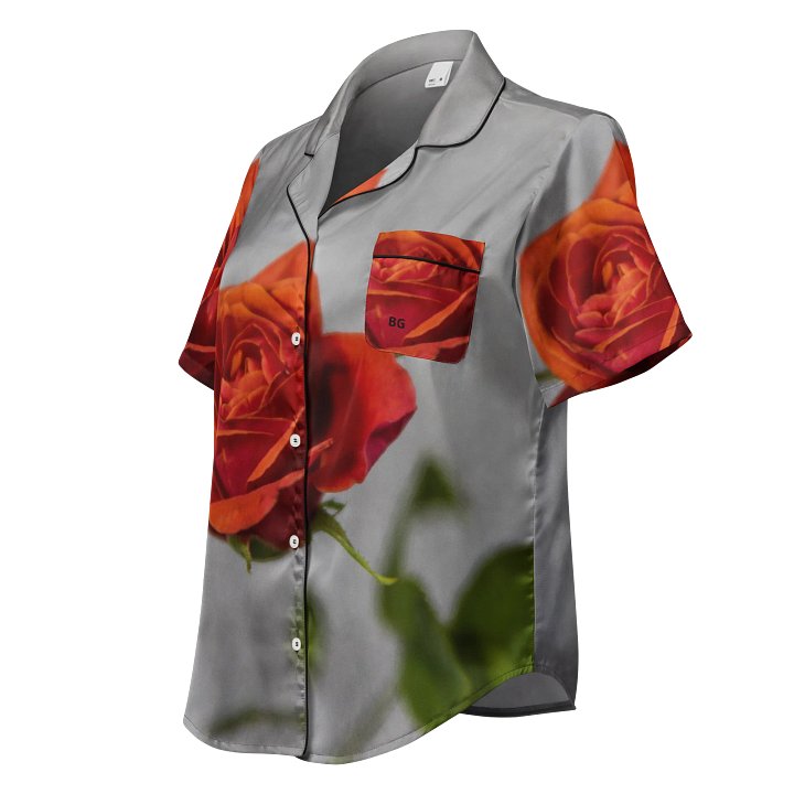 'Love Me' Silky Pyjama Top product image (1)