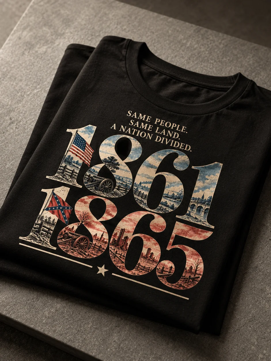 A Divided Nation Civil War T-Shirt product image (2)