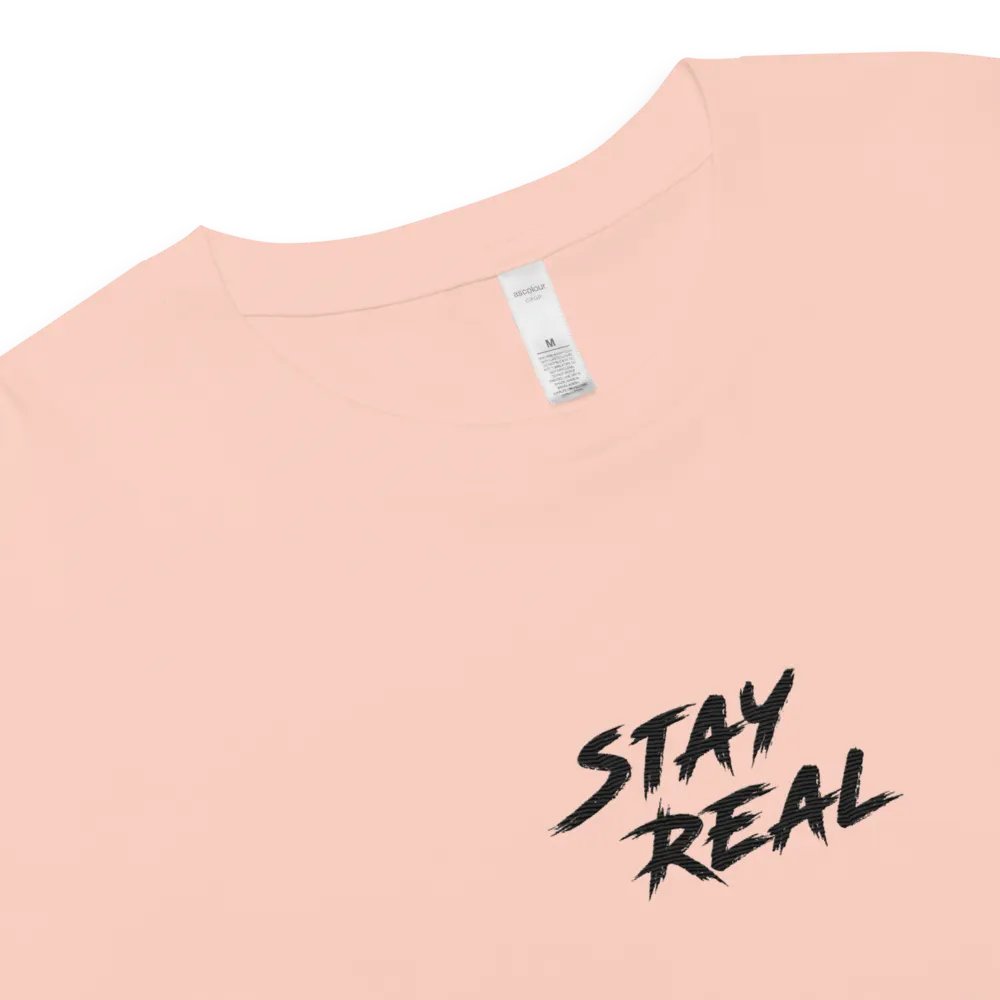 Stay REAL Embroidered Crop Top product image (3)