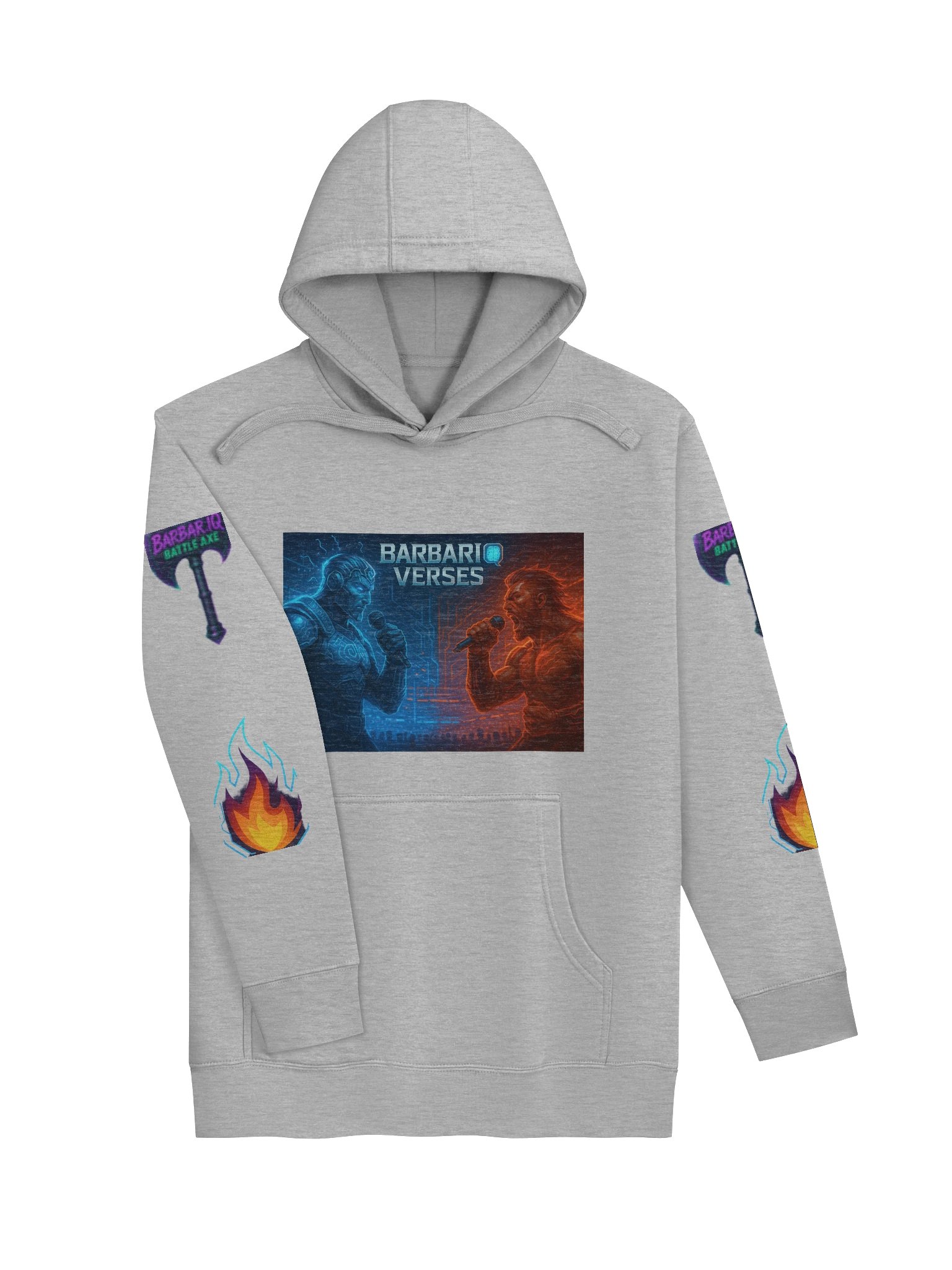 BarbarIQ Verses Unisex Premium Hoodie product image (3)