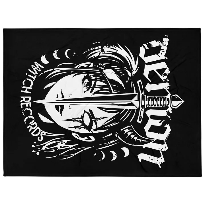 Demon Witch Records Black Throw Blankie product image (1)