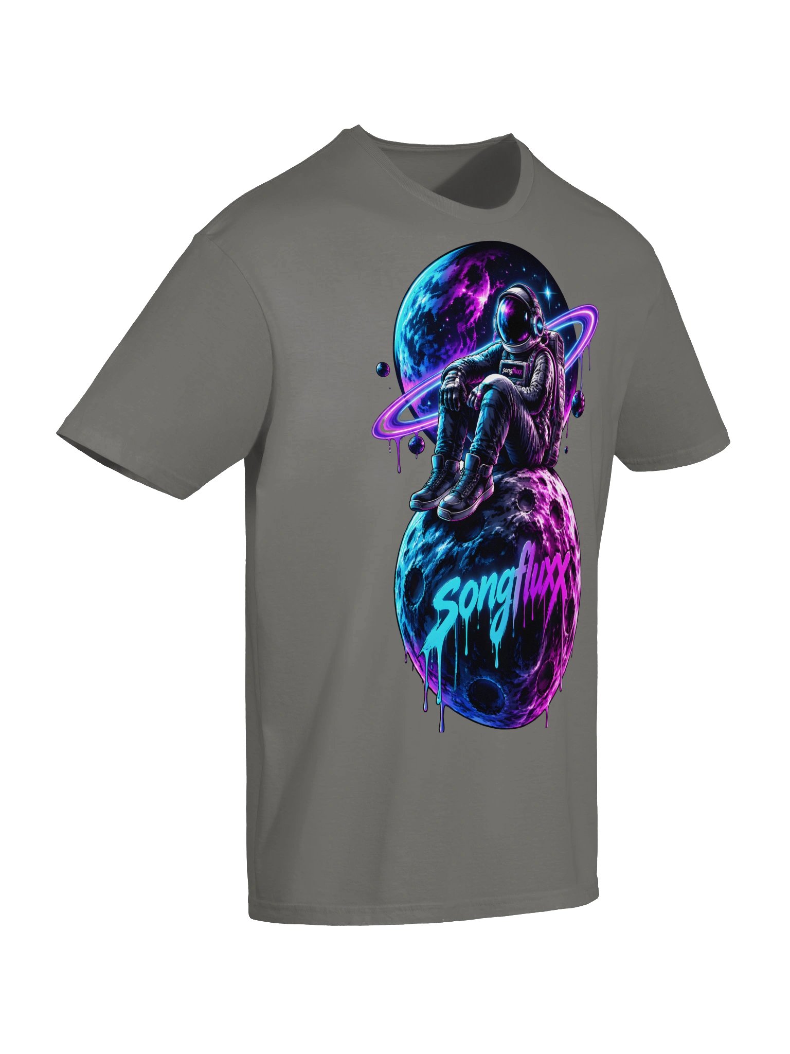 Songfluxx Neon Astronaut Space Tee 6