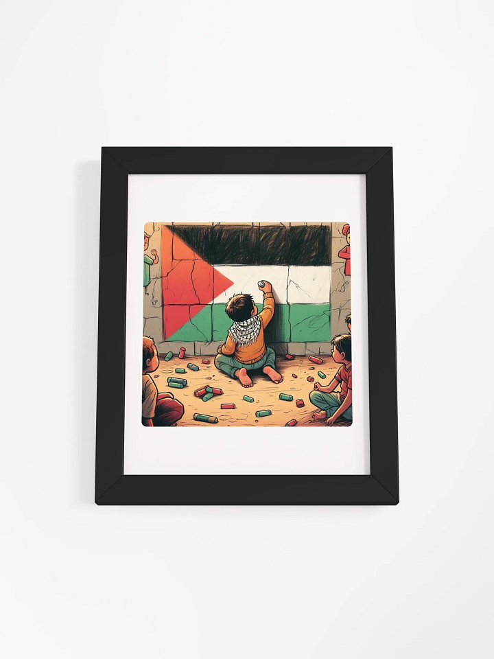 Vibrant Ayous Wood Framed Poster | free palestine product image (9)