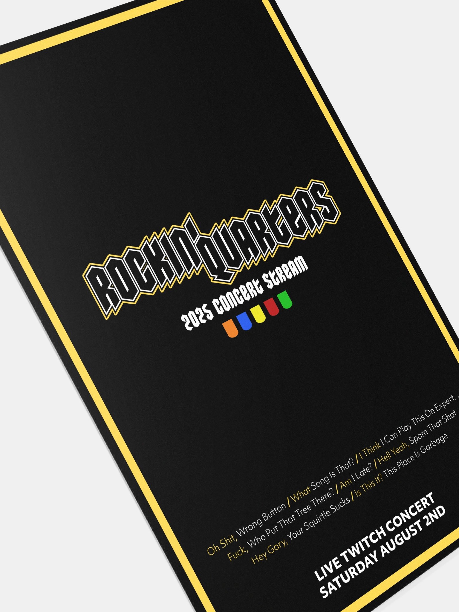 Rockin' Quarters 2025 Concert Poster! product image (4)