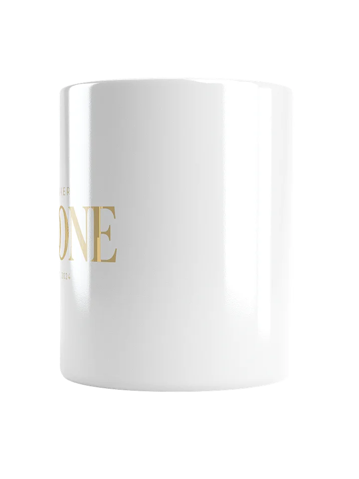 Ryker Boone "Back To Gold" White Glossy Mug (Gold Logo) product image (2)