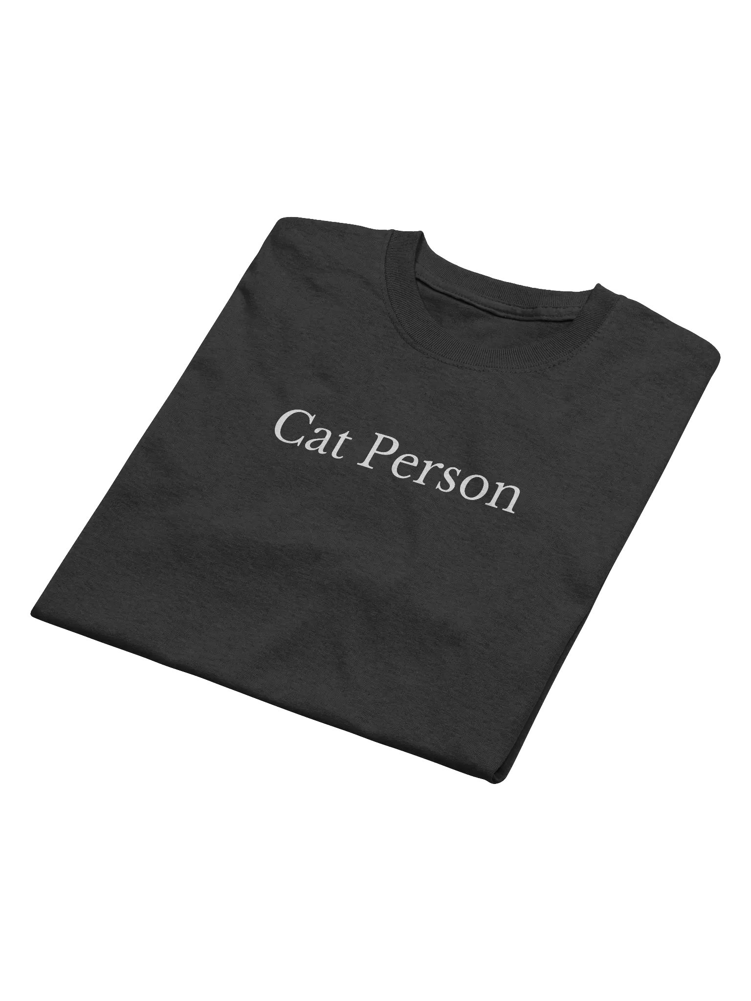 Cat Person T-Shirt (Black) product image (1)