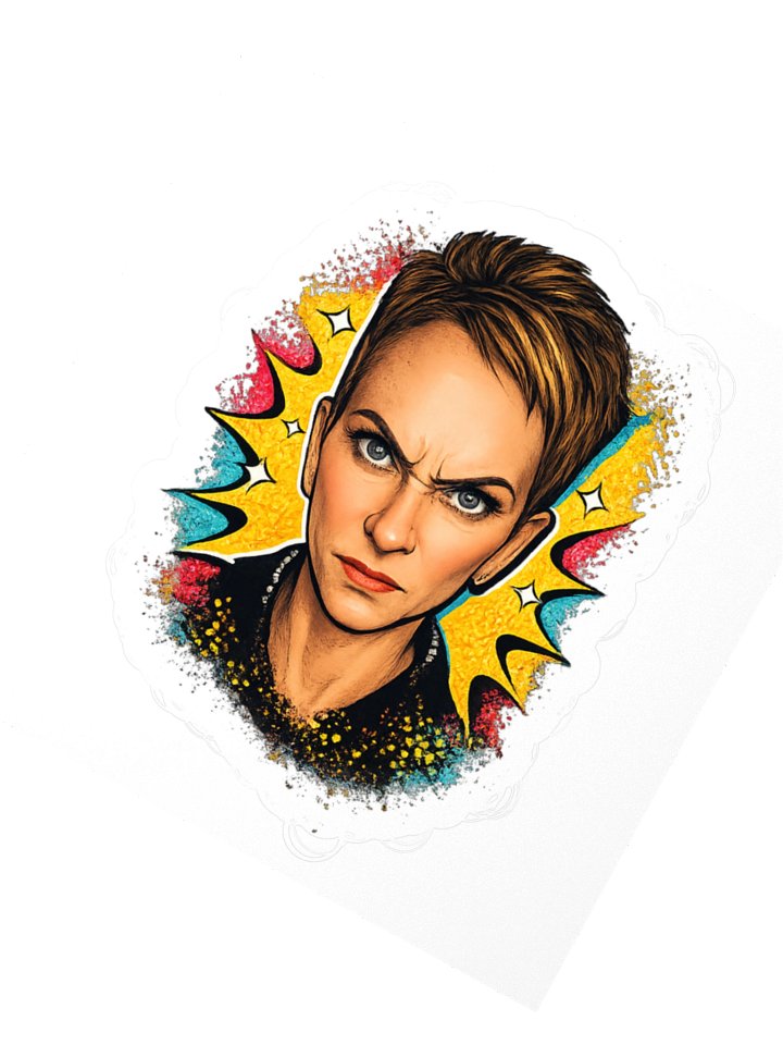 Angry Michaelene Sticker product image (2)