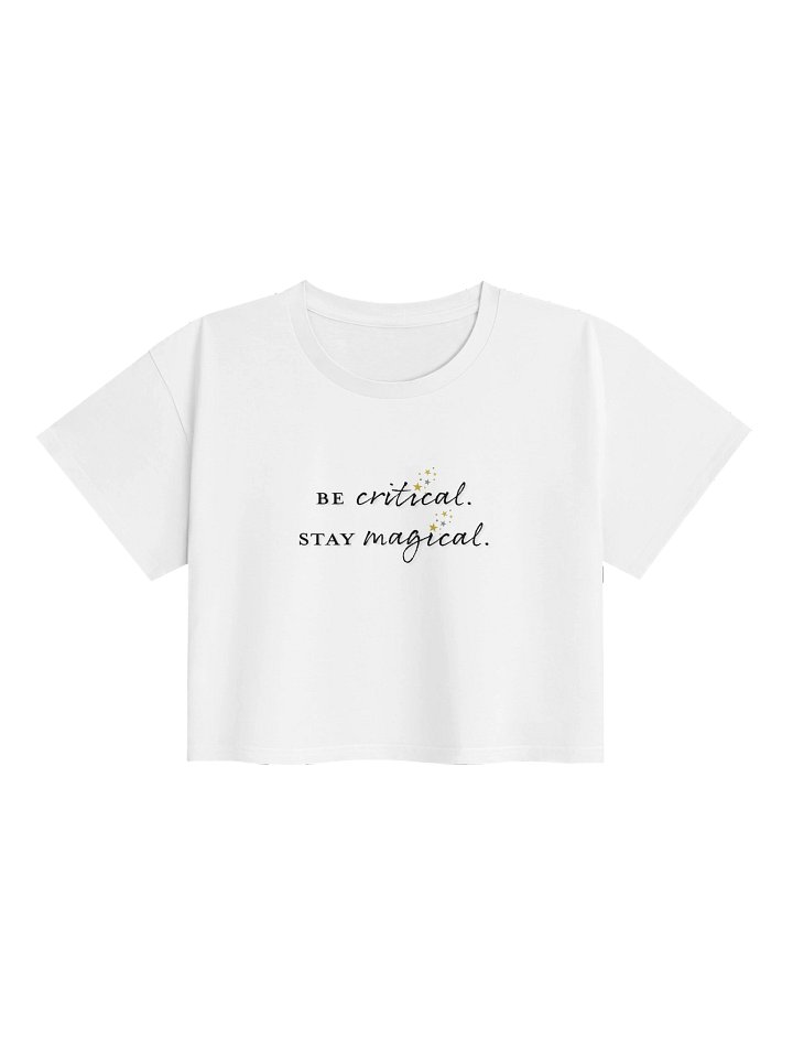 Be Critical - Crop Top White product image (1)