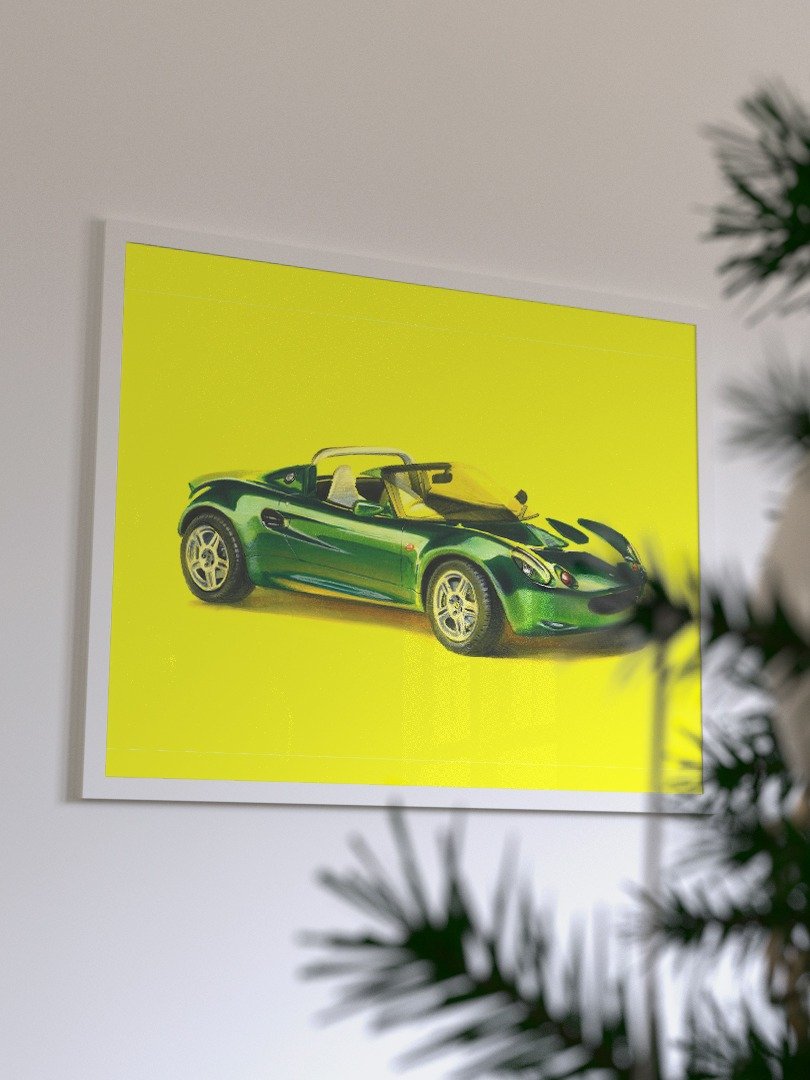 British Racing Green Lotus Elise - A3 Print product image (5)